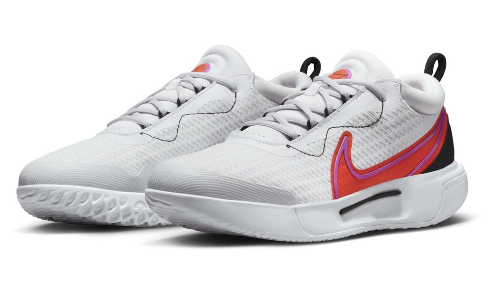 Теннисные кроссовки Nike Zoom Court Pro HC - white/picante red/black/fuchsia dream