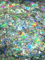 Хлопья - слюда 88801 Серебро голографик - для литья изделий и творчества