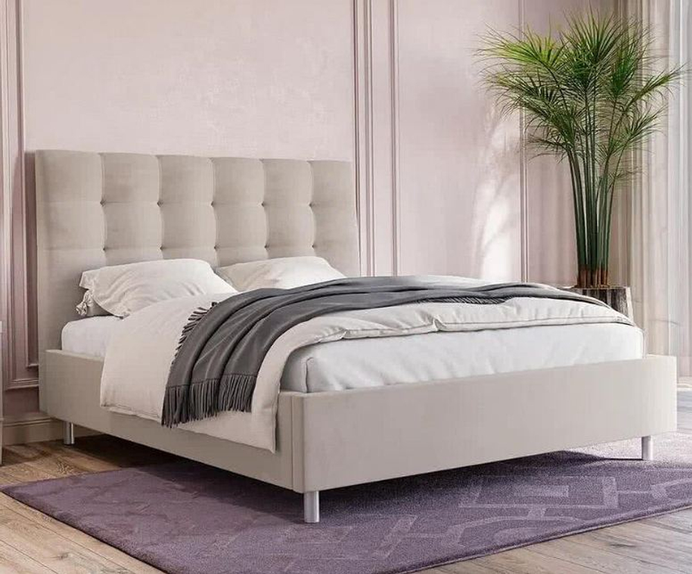 Кровать с ПМ Кейли 160*200  (Ирис 511)(аскона)
