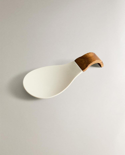 ZARA HOME ПОДСТАВКА ПОД ЛОЖКУ ИЗ СИЛИКОНА, КРЕМОВЫЙ