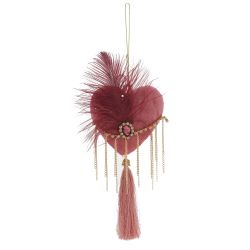 GAEM Украшение новогоднее "Сердце", L12,5 W3 H23 см, 2в.