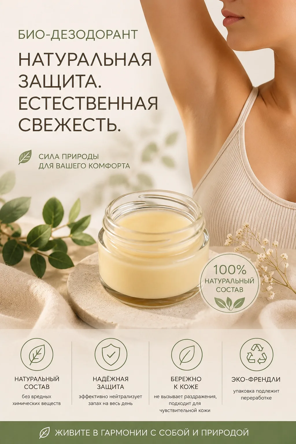 Био-дезодорант уходовый