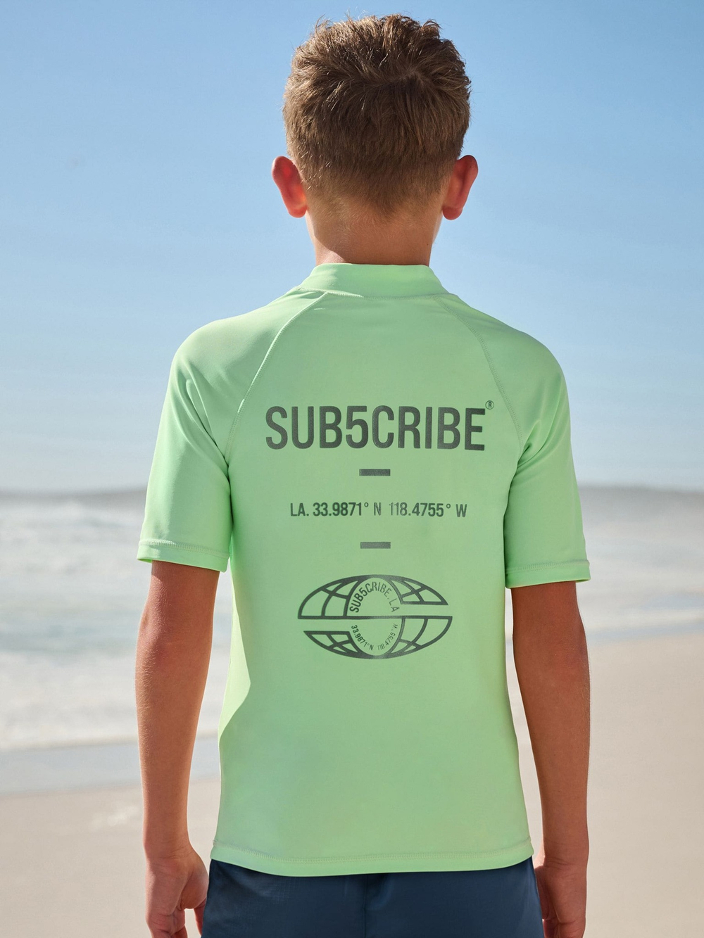 Рашгард для мальчика Next E89-781, Мятный