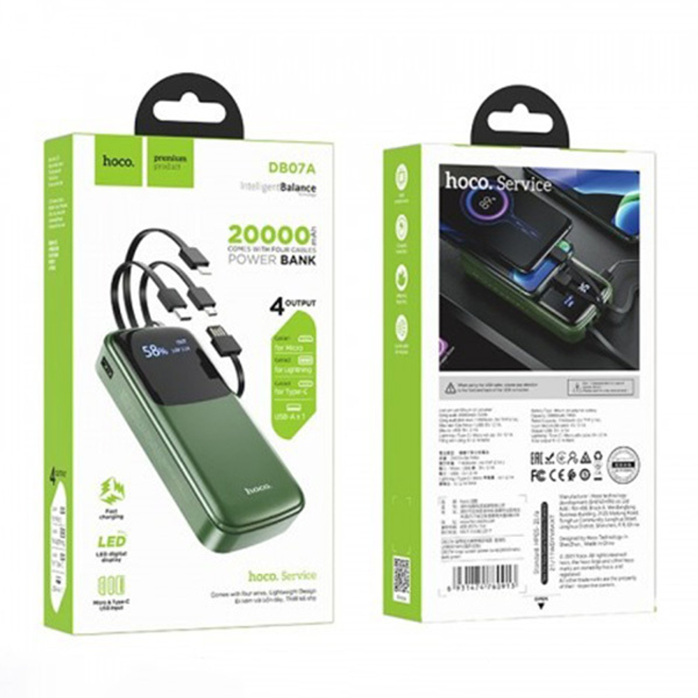 Powerbank hoco DB07A 20000mAh