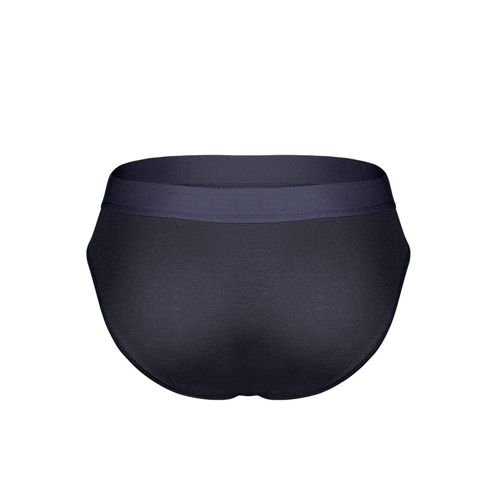 Антрацитовые бамбуковые трусы-брифы (Размер: XL) (Цвет: темно-серый)