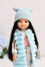 Паола с волосами до колен в наряде, пижама в комплекте (Обувь может отличаться от фото)