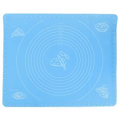 Коврик для раскатки теста и выпечки с разметкой 40х50см (в ассортименте) (силикон) (упак пакет)