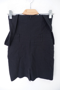 Юбка черная на лямках 40 размер