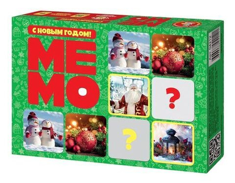 Настольная игра МЕМО «С Новым годом!» 50 карточек