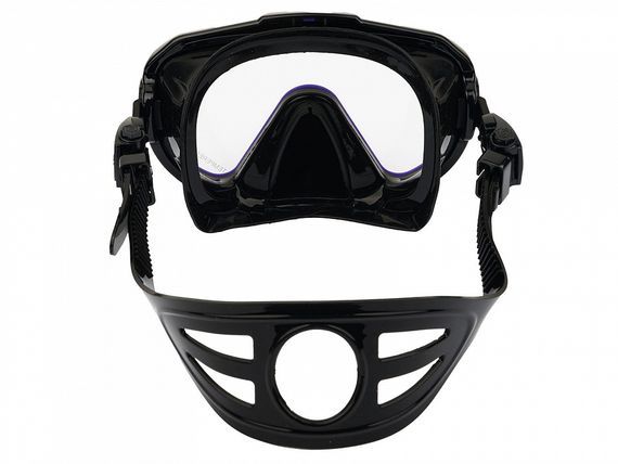 Набор маска+трубка в сумке Sargan Дайва-С черный/фиолетовый