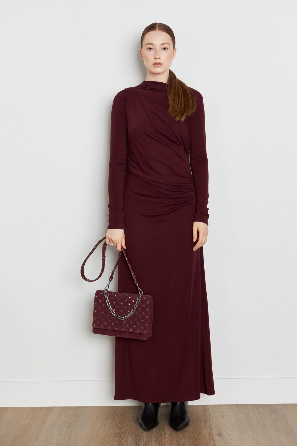 BAD GIRL LARGE BAG BORDO