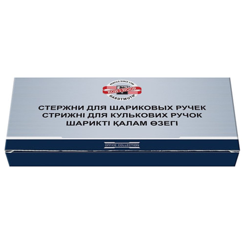 Стержень шариковый KOH-I-NOOR, тип PARKER, металлический, 98 мм, линия письма 0,8 мм, СИНИЙ, 4442E01002KSRU