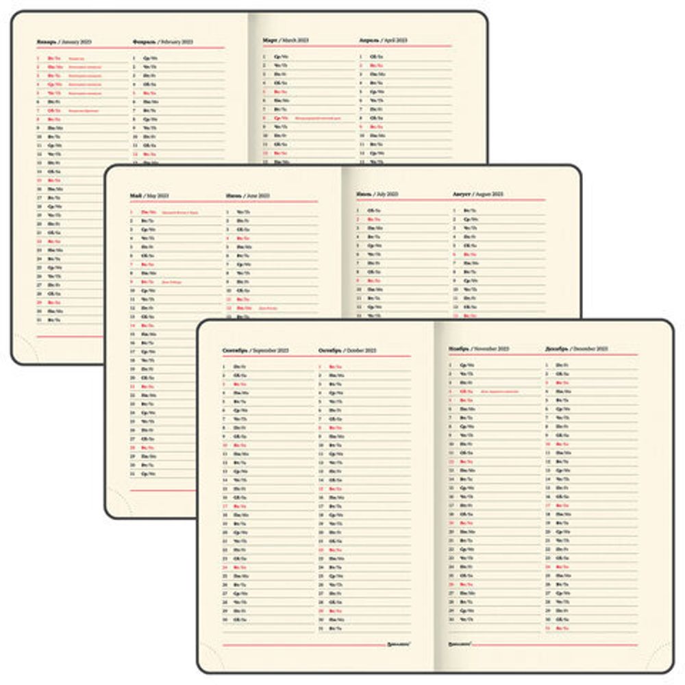 Ежедневник датированный 2023 А5 138x213 мм BRAUBERG "Flap", синий, 114148