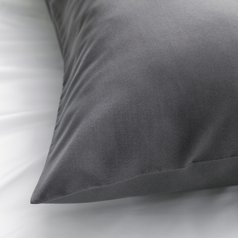Наволочка IKEA BRUKSVARA (БРУКСВАРА), Темно-серый, 50х80 см