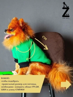 Толстовка с начесом для собак и кошек