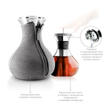 Чайник заварочный Tea maker в неопреновом текстурном чехле, 1 л, темно-серый, Eva Solo