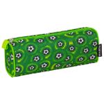 Пенал-косметичка BRAUBERG для учеников начальной школы, зеленый, футбольные мячи, 21х6х8 см, 223907