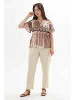 Блузка летняя полупрозрачная