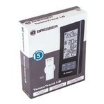 Метеостанция BRESSER TemeoTrend LB, термодатчик, часы, будильник, календарь, черный, 73263