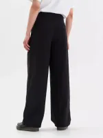 Брюки FOS Широкие из вискозы Черные