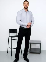 Рубашка классическая с длинным рукавом приталенная