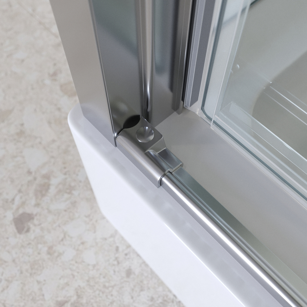 Душевой уголок BelBagno MARINO-2-AH-1-150/80-C-CR 150х80см профиль хром, стекло прозрачное