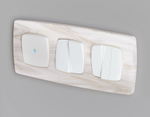 OP1220 Лицевая панель OMEGA (Белый матовый) для 1-кл  выключателей с подсветкой QUANT