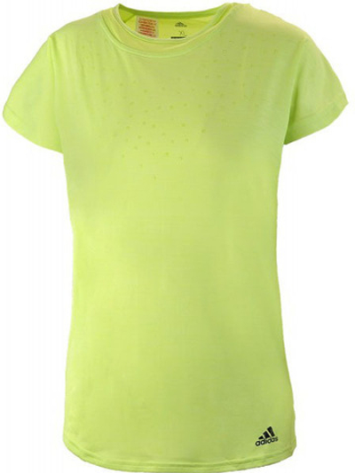 Футболка для девочки теннисная Adidas Dotty Tee - semi frozen yellow