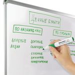 Маркер стираемый для белой доски ЗЕЛЕНЫЙ, BRAUBERG "SOFT", 5 мм, резиновая вставка, 151251