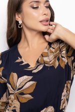 Платье "Ирени" П7334 (темно-синее) LT Collection