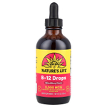 Nature's Life, B-12 капли, ягодное ассорти, 5000 мкг, 120 мл (4 жидк. унц.)