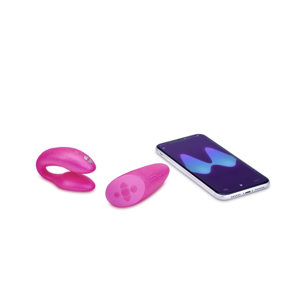 Сенсорный вибромассажер для пар We-Vibe Chorus, розовый