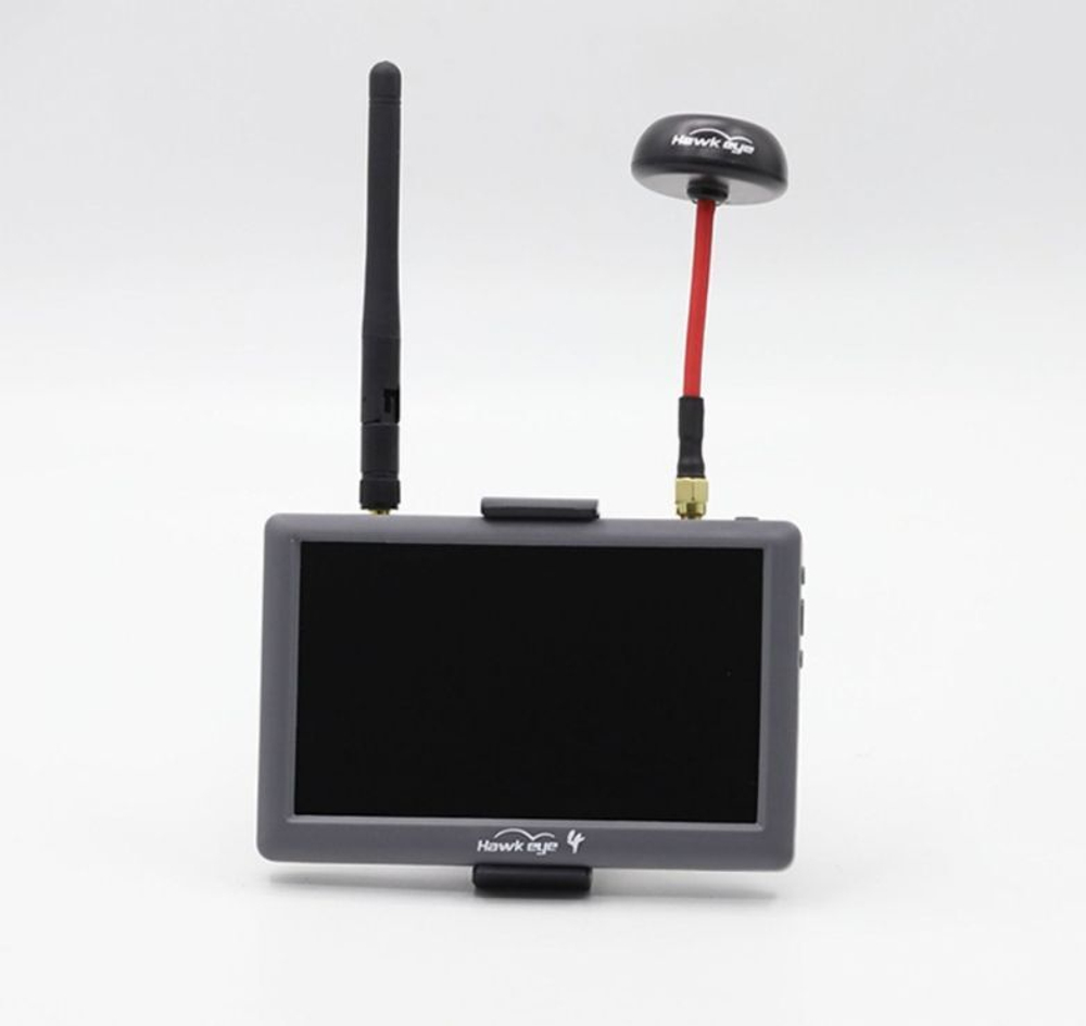 Новый монитор Hawkeye Little Pilot 4 5.8 ГГц 48CH со встроенным DVR - аккумулятором с двумя приемниками 800X480 Led FPV