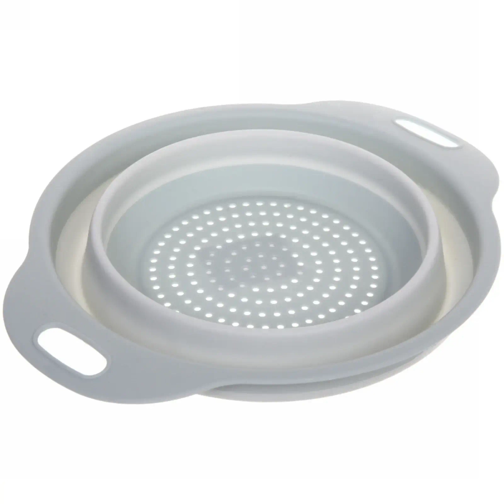 Дуршлаг пластиковый складной 19*24см, микс цветов