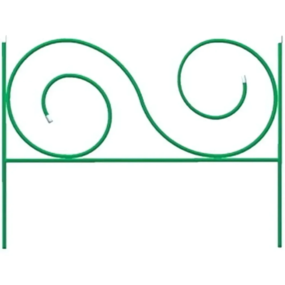 Заборчик садовый «Мелодия» 55*68*340см (5 деталей)