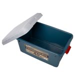 Ящик многофункц. особопрочный СЛЕДОПЫТ Expedition Box, 40 л, 600х360х320 мм, цв. зеленый/серый/3/