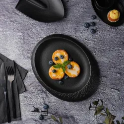 Блюдо овальное 28*21,5 см h3 см Black Raw Stellar P.L. Proff Cuisine [3]