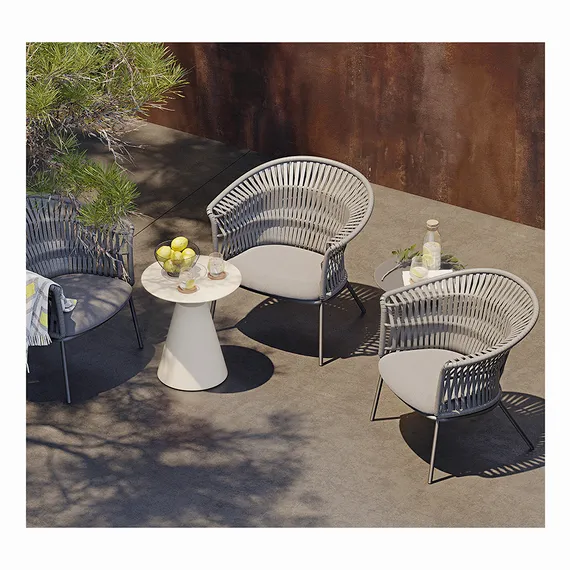 Столик кофейный Marius, Ø50х55 см, бежевый