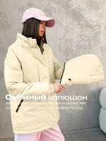 Куртка весенняя удлиненная с капюшоном