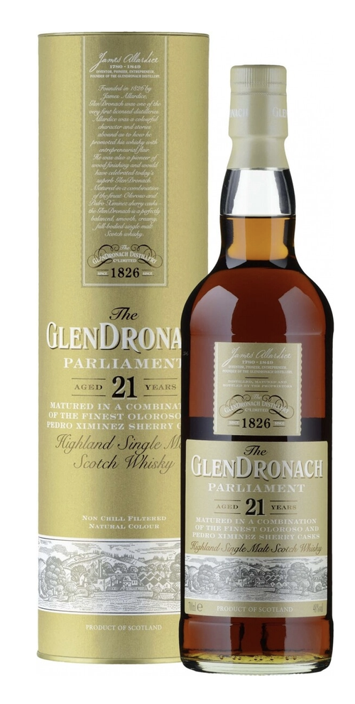 Виски Glendronach Parliament 21 Years Old, 0.7 л.