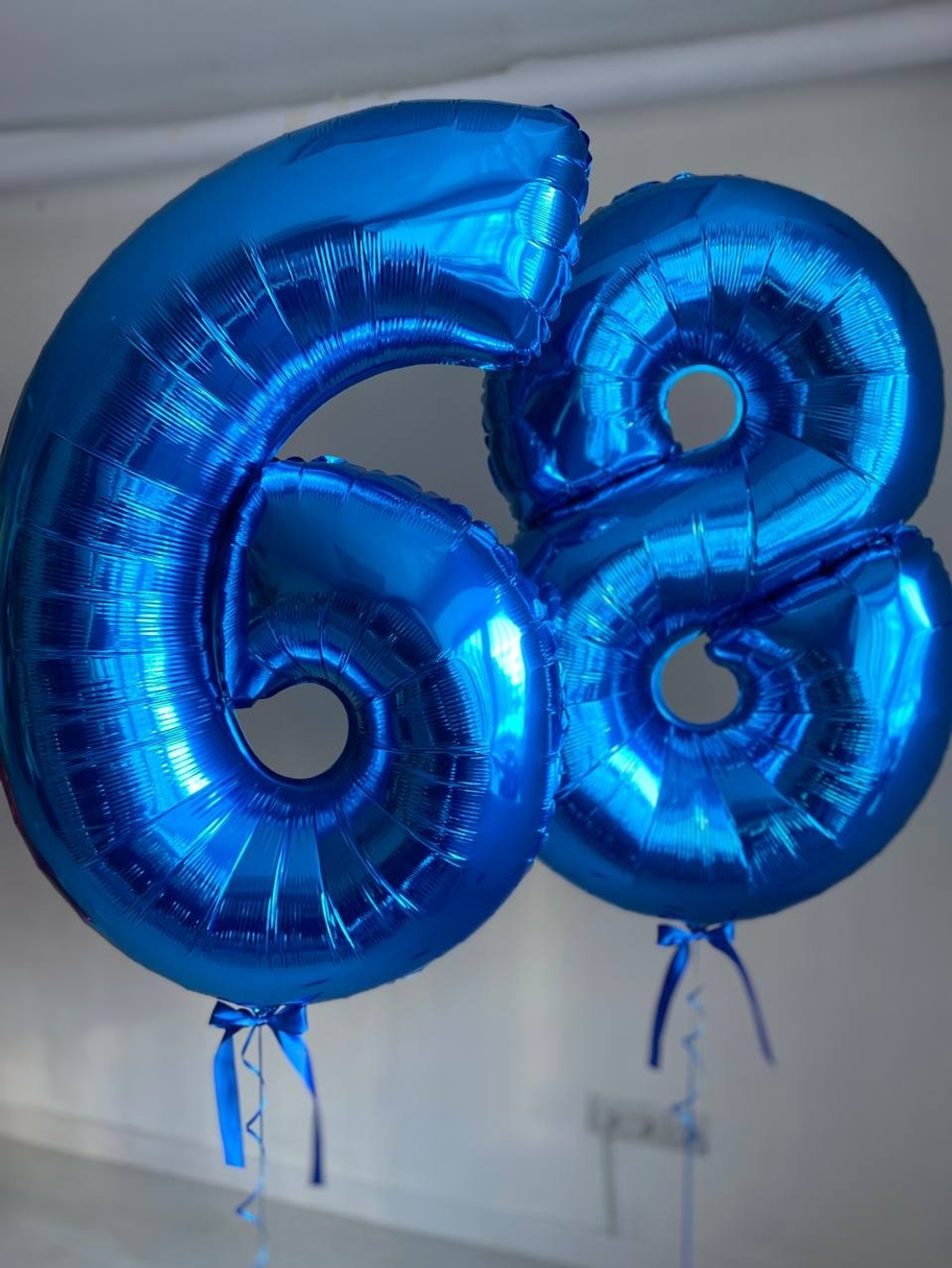 Воздушные шары Цифры синие №2591