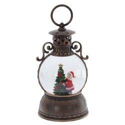 GAEM Изделие декоративное "Фонарь" (подсветка, муз, вьюга, 3хААА, н/п + USB), D 10 см, L11 W11 H24 см