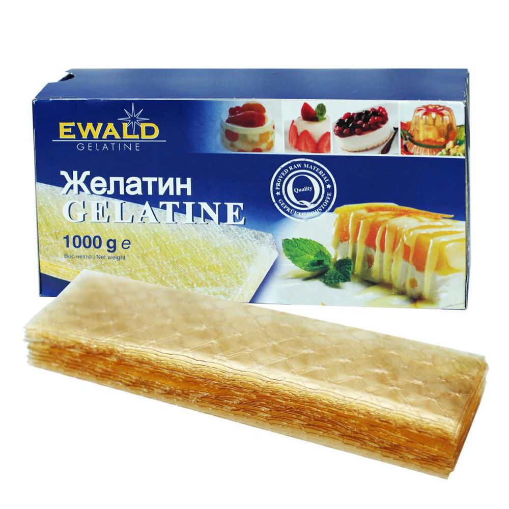 Желатин листовой &quot;VALDE&quot;, Германия (Упаковка 1 кг.)