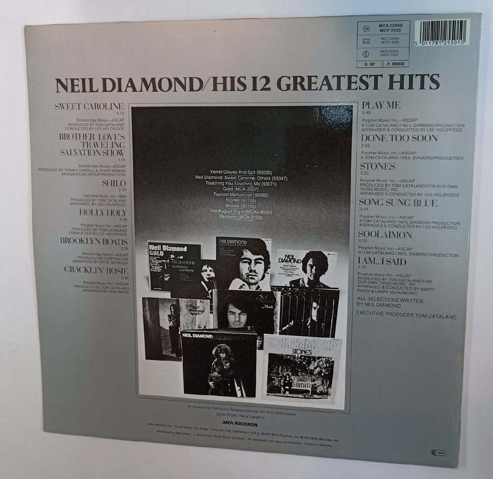 Neil Diamond His 12 Greatest Hits (Germany 1974)