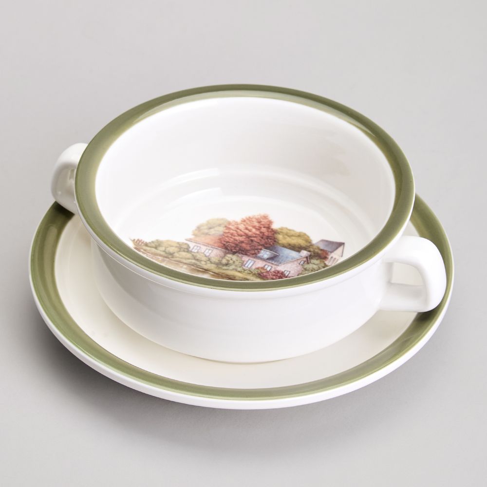 БУЛЬОННИЦА С БЛЮДЦЕМ LEFARD "FAMILY HOUSE" 250 МЛ 15*6 СМ (КОР=16НАБ.)