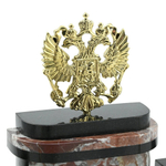 Письменный прибор из креноида "Герб России" 300*95*210 мм.