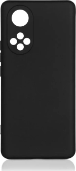 Силиконовый чехол с микрофиброй для Honor 50 black DF