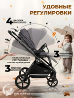 Коляска 3 в 1 Sweet Baby Stella + автокресло Premier Grey Dark Grey