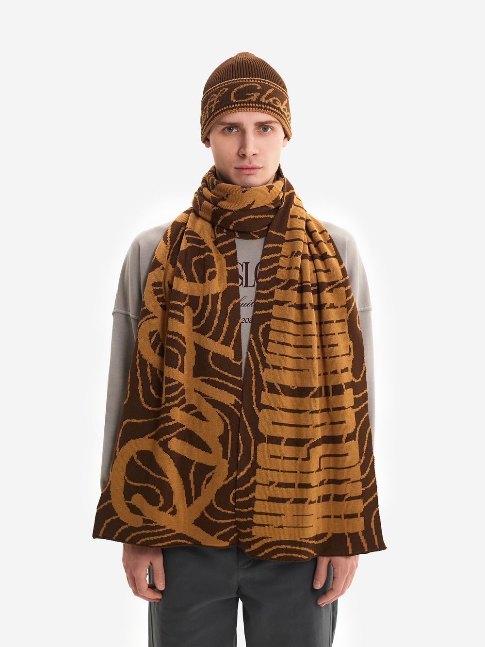 Шапка Ruff Global Tbrts Beanie коричневая