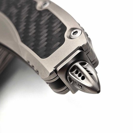 Нож складной Microtech Matrix - клинок из стали M390, рукоять - титан + карбон, стеклобой